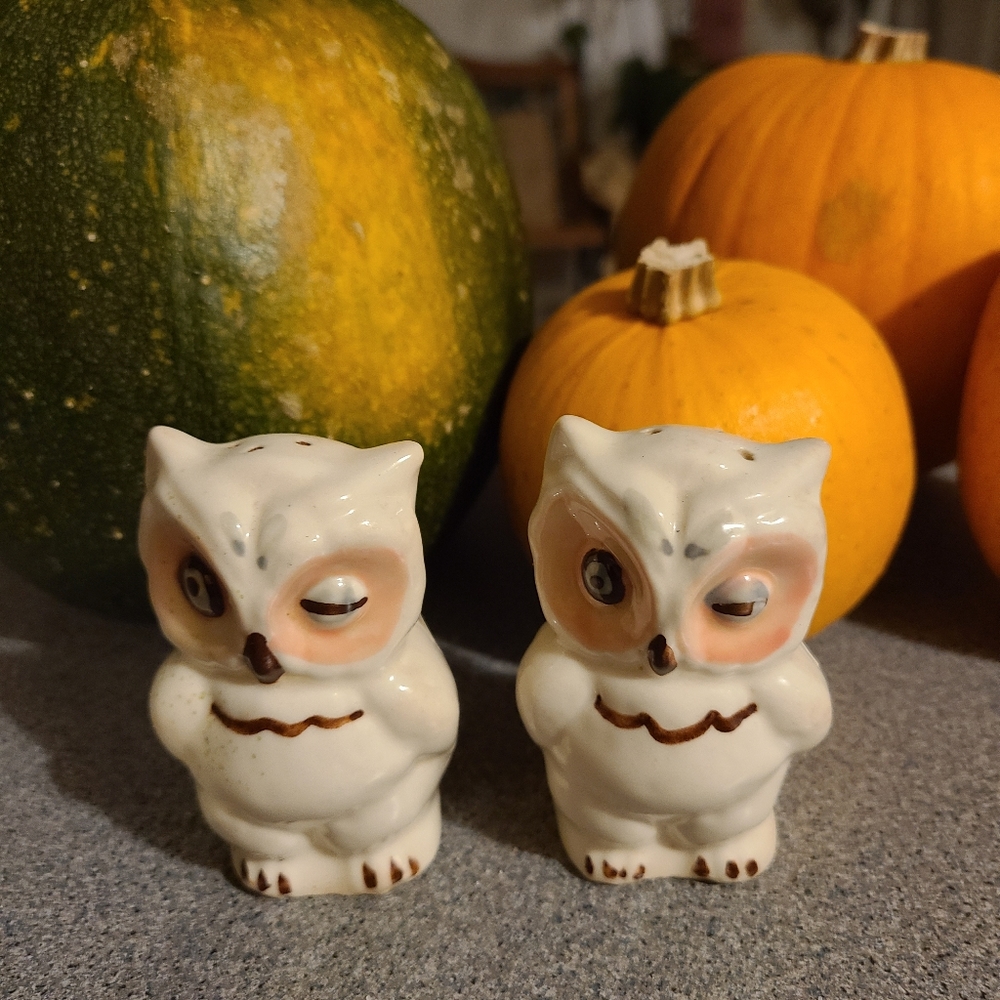 *Vtg Shawnee Winking Owl S & P Shakers
